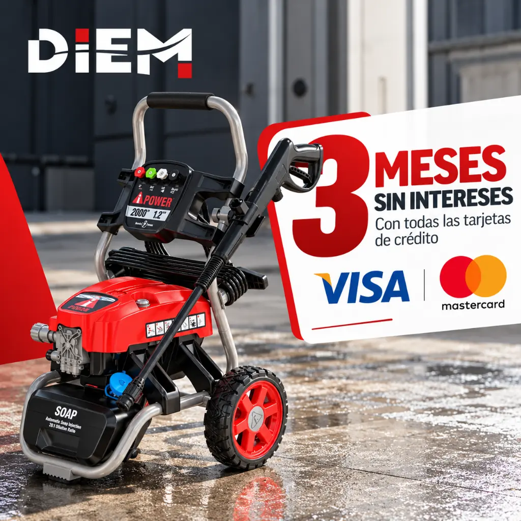Hidrolavadora DIEM a 3 meses sin intereses.webp