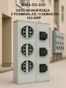 Concentración de medidores (Base BMI-53-100) 3 servicios | 5 terminales | 100A