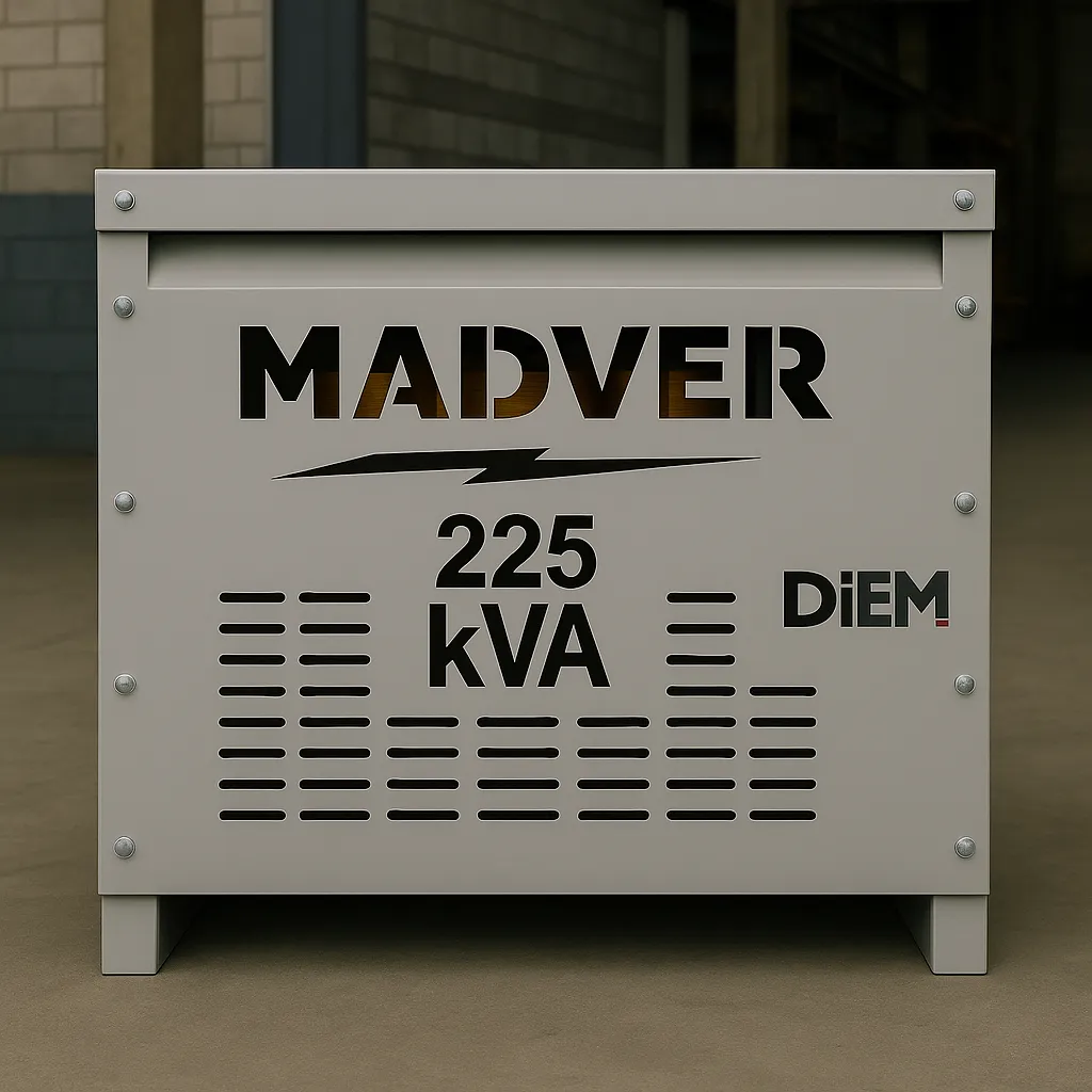 [Sec-225-440v-254/127v-Δ/Υ-Al~Al-K-1] Transformador Seco Reductor 225 kVA (440v, 254/127v, Delta/Estrella, Al~Al, K1)