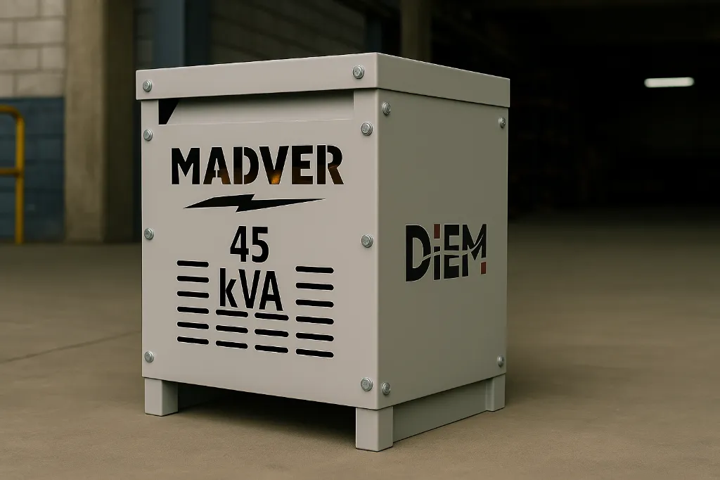 [Sec-45-440v-254/127v-Δ/Υ-Al~Al-K-1] Transformador Seco Reductor 45 kVA (440v, 254/127v, Delta/Estrella, Al~Al, K1)