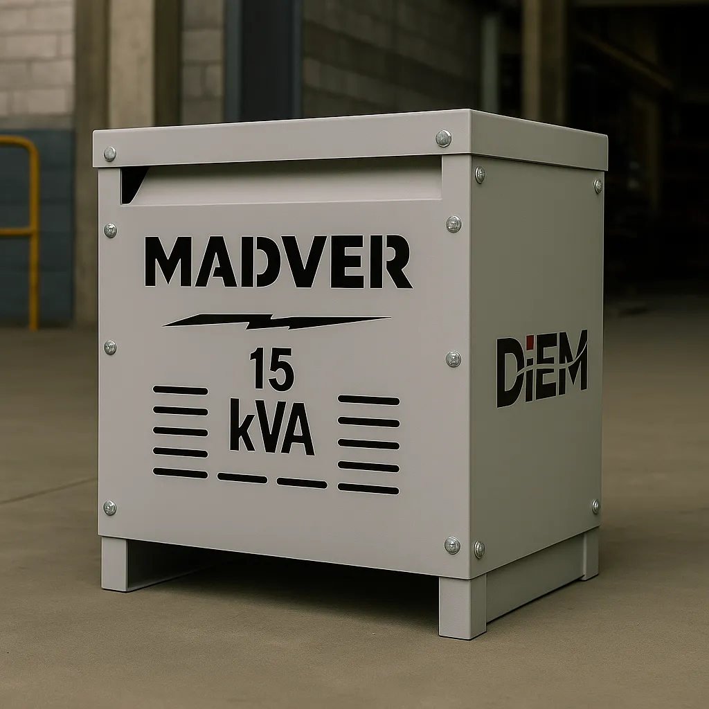 [Sec-Ele-15-220v-400/231v-Δ/Υ-Al~Al-K-1] Transformador Seco Elevador 3F 15 kVA (400/231v, Delta/Estrella, Al~Al, K1)