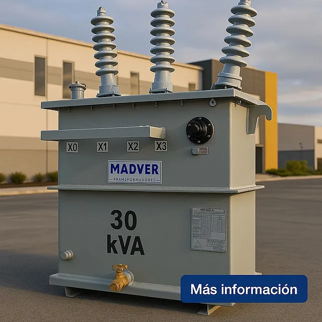 [PT-30-13.2kV-254/127v-Al~Al] Transformador Tipo Poste 30 kVA (13200 V, 254/127v, Al~Al)