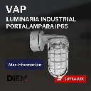 Gabinete industrial VAP SUPRA IP65 con portalámpara E26 para pared o techo