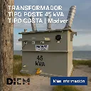 Transformador Tipo Poste 45 kVA Tipo Costa