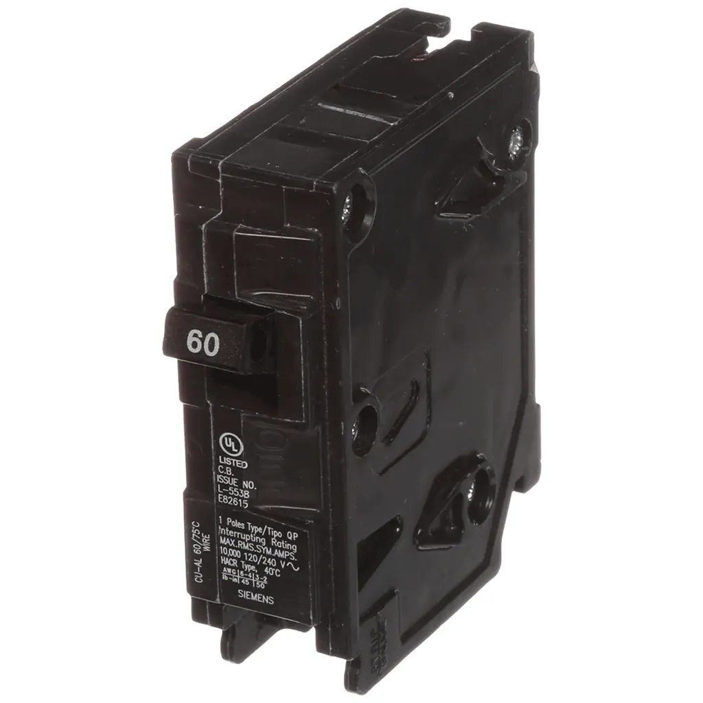 PASTILLA INTERRUPTOR QP 1X60A 10KA 120/240V