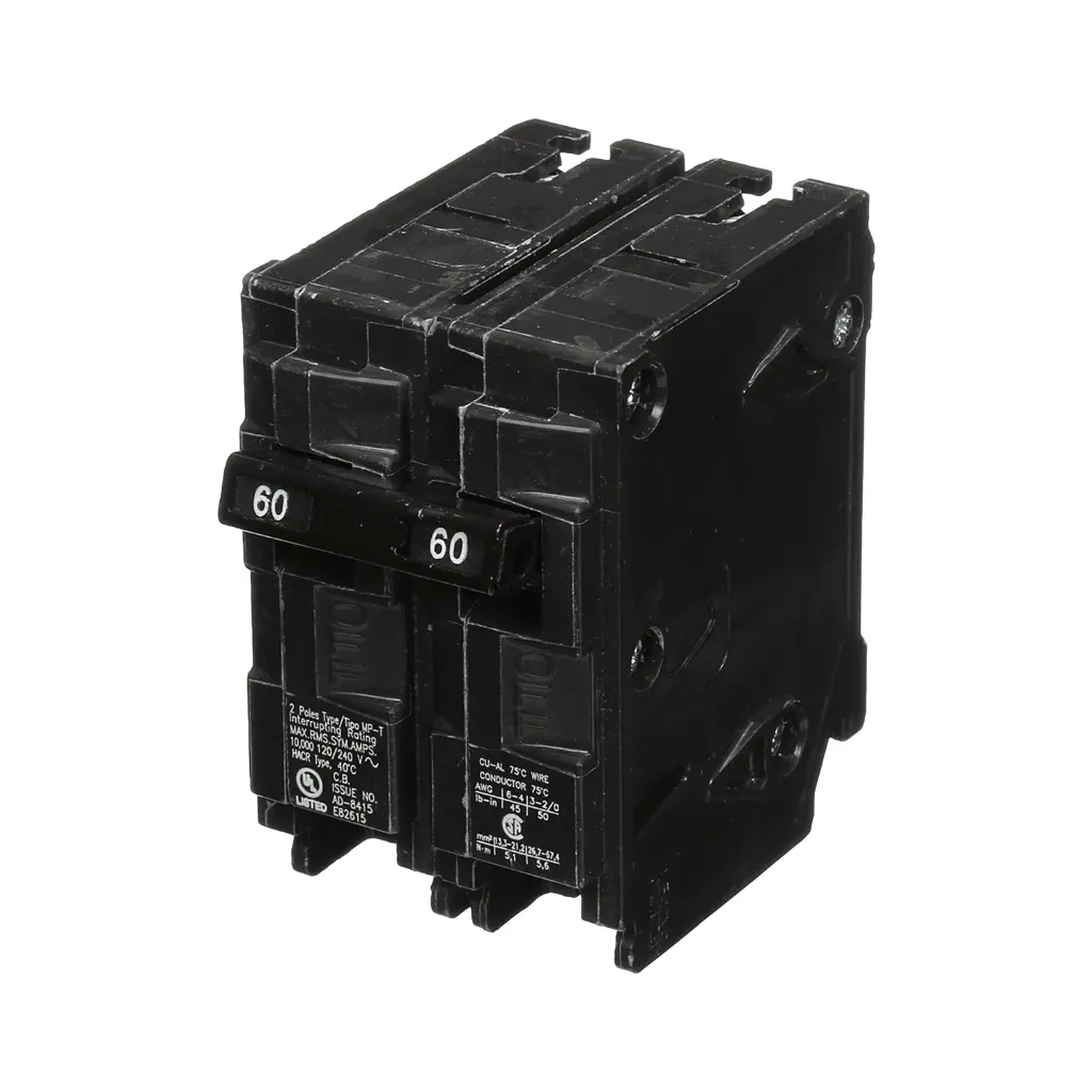 PASTILLA INTERRUPTOR QP 2X60A 10KA 120/240V