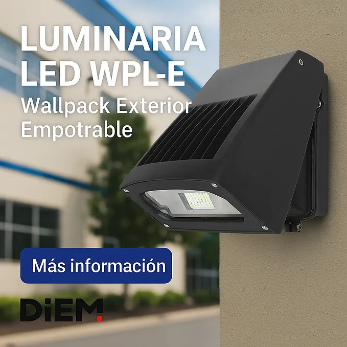 Luminaria LED WPL-E | Wallpack Exterior Empotrable