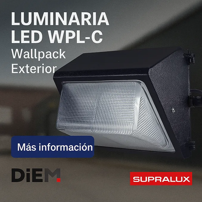 [WPL-C-40W-L05-850MV] Luminaria LED WPL-C | Wallpack Exterior (40 W / 5600 lm / 0.45 A)