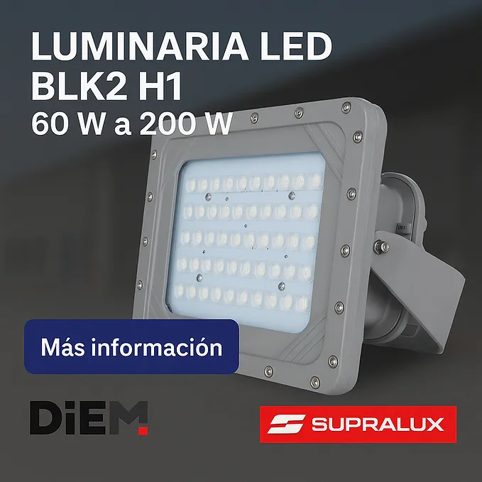 Luminaria LED BLK2 H1 | 60 W a 200 W
