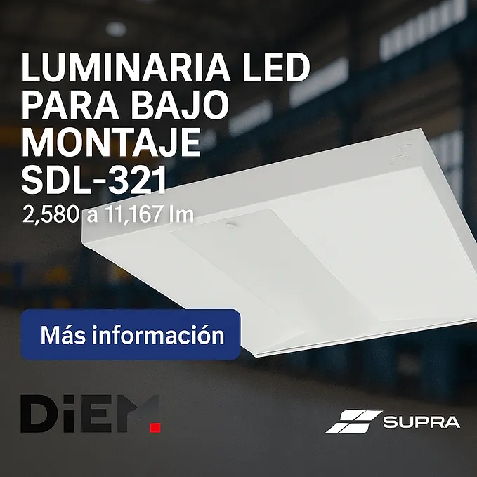 [SDL-321-M1-L04-840MV-EM] Luminaria LED para Bajo Montaje SDL-321 | 2,580 a 11,167 lm (120 V, M1, L04 / 30 W)