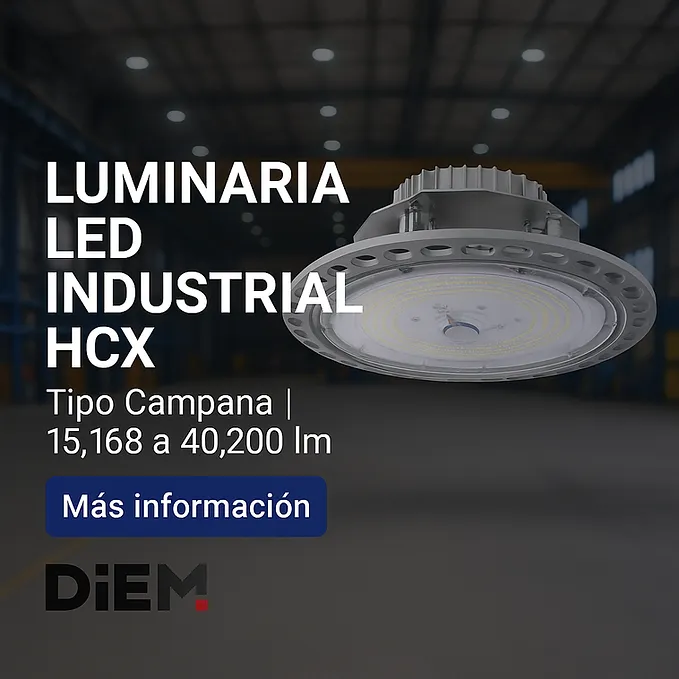 [HCX-L15-840MV-DA-SM] Luminaria LED Industrial HCX | Tipo Campana | 15,168 a 40,200 lm (L15 / 107 W)
