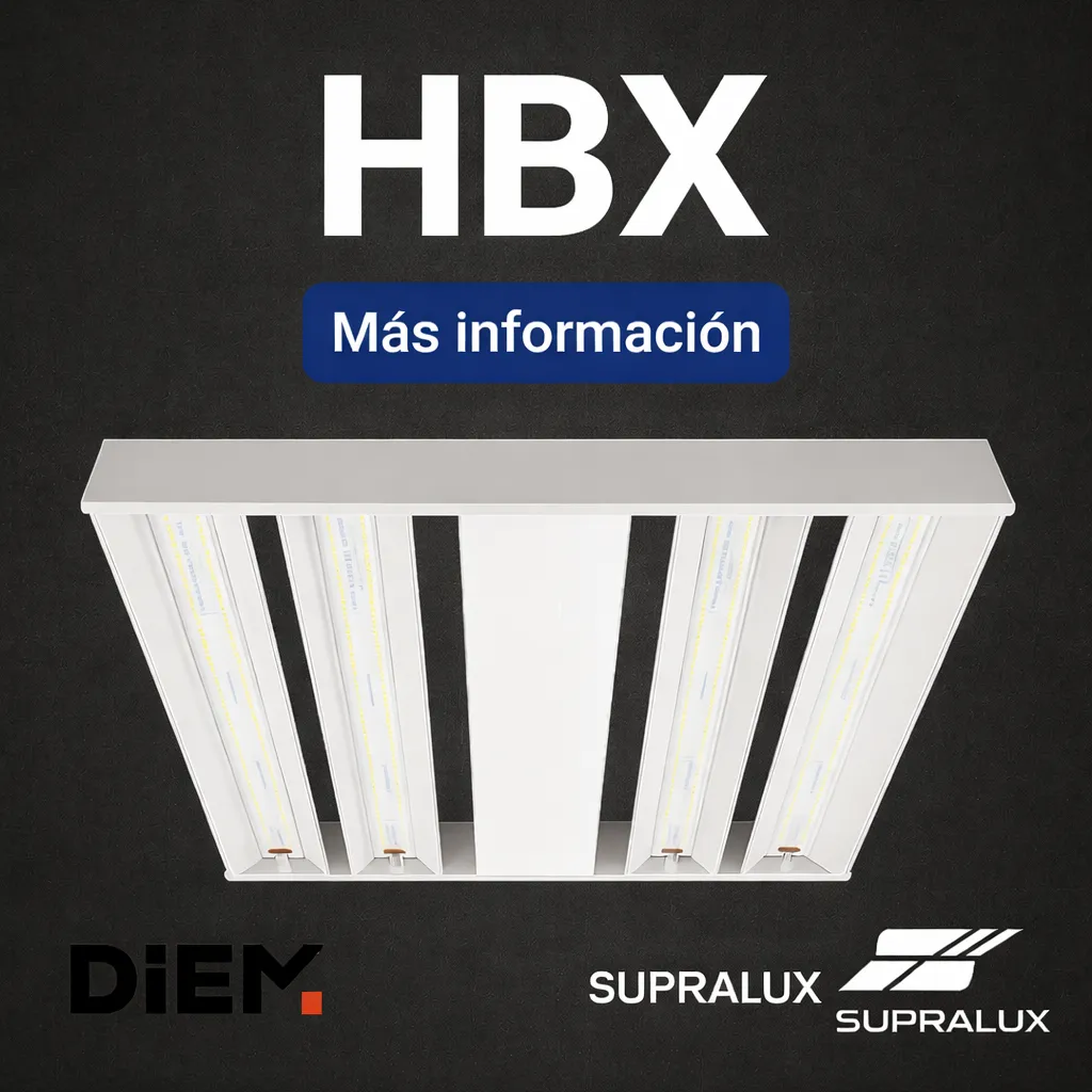 [HBX-L11-740MV-DASD-SP] Luminaria LED Industrial HBX | HighBay SUPRA PRO | 12,400 a 59,800 lm (120 V, L11 / 64 W)