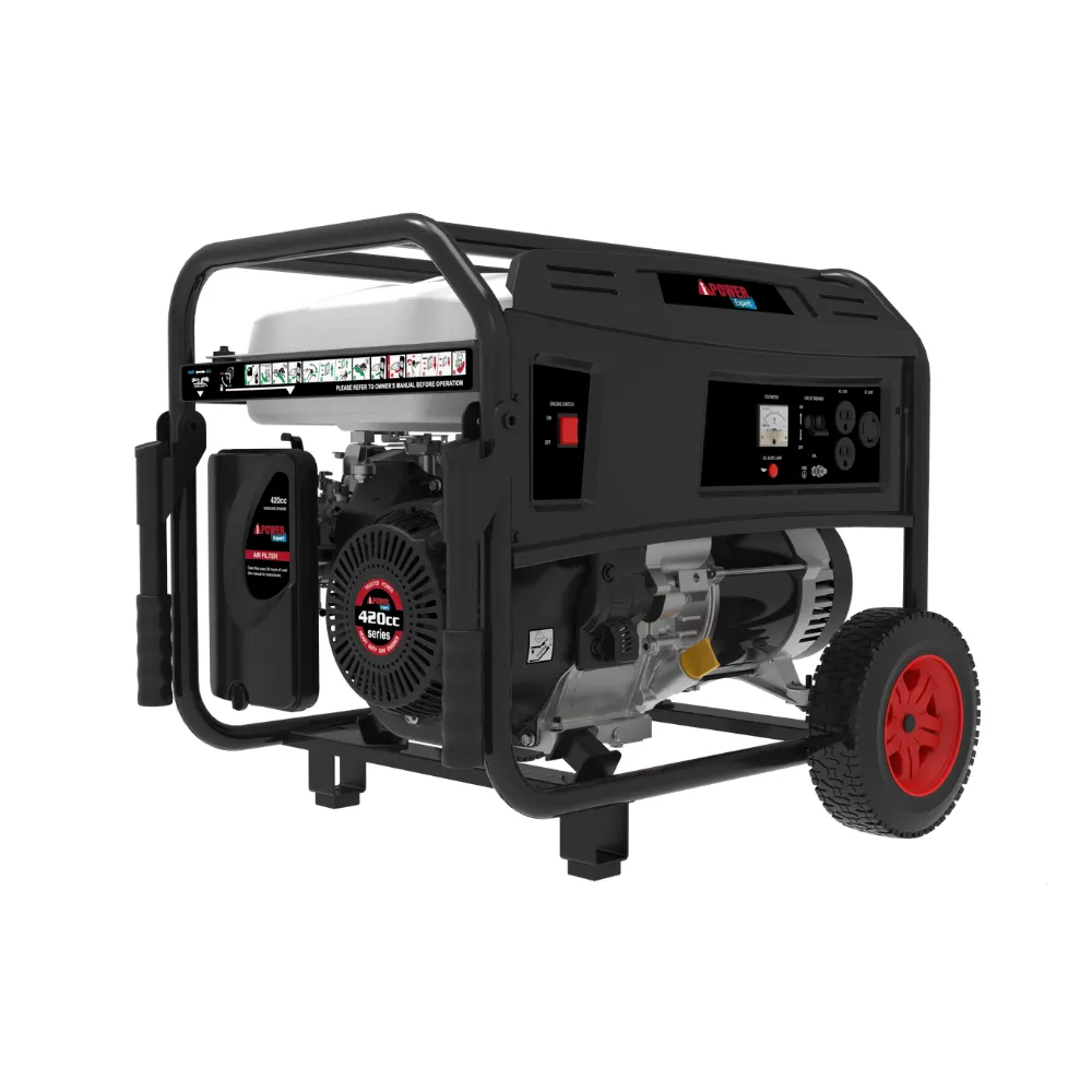 Generador de gasolina portátil de 5000 wtts. Mod.AX5500.  Salidas 120v y 240v