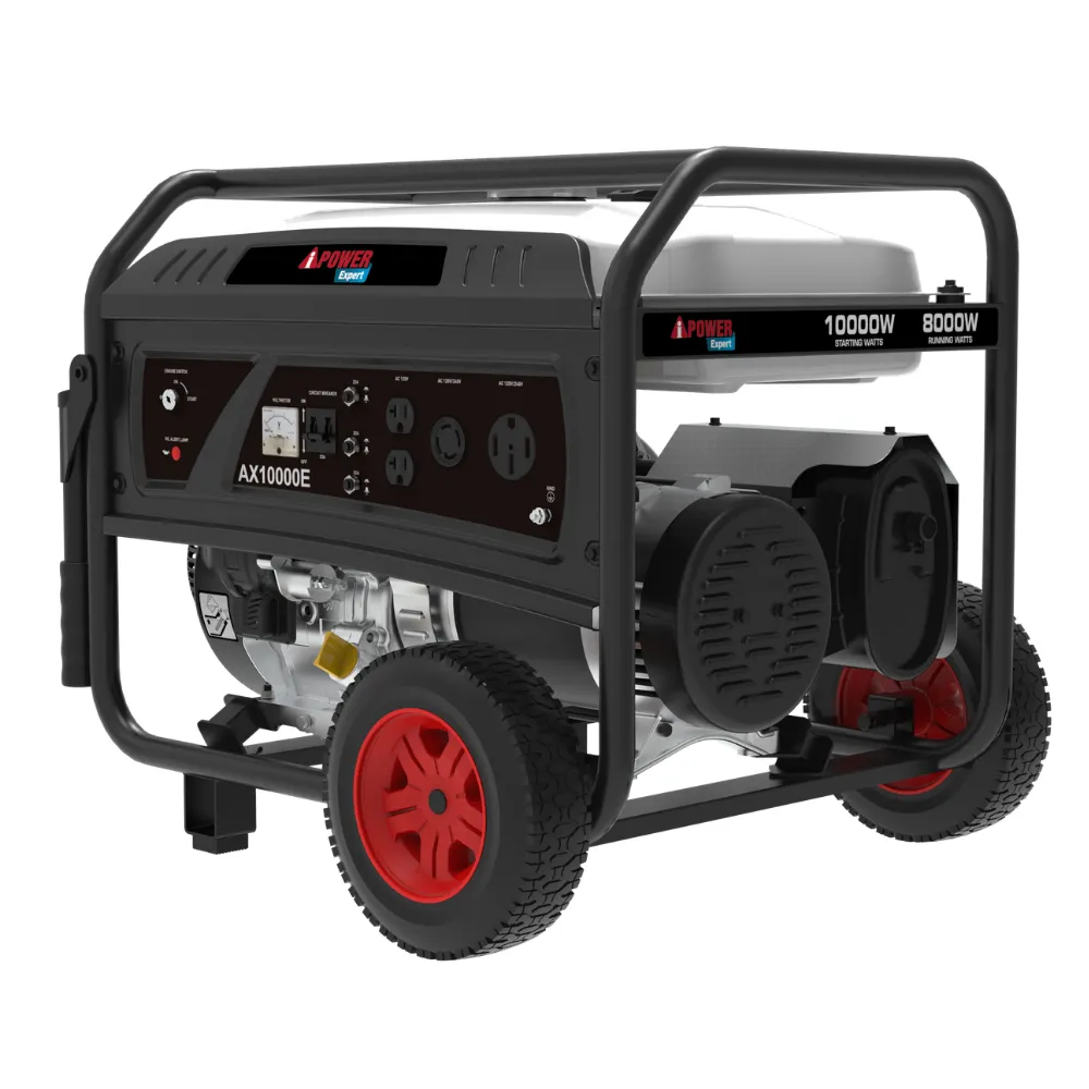 Generador de gasolina portátil de 8000 wtts Mod. AX10000E. Salidas a 120/240v