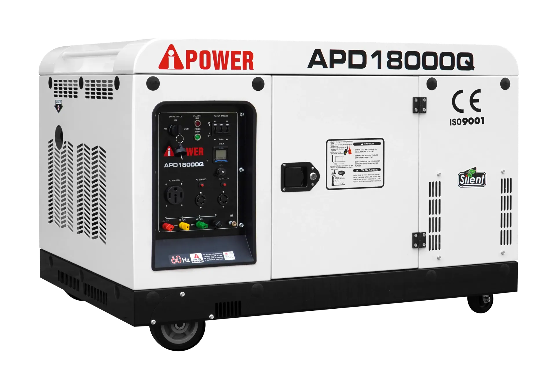 Generador Diesel de 16,000 wtts Silencioso. Mod. APD18000Q. Configurable para 127v o 220v