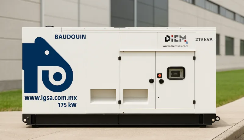 Generador / Planta de Emergencia IGSA Baudouin 175 kW (219 kVA) – Trifásico 60 H
