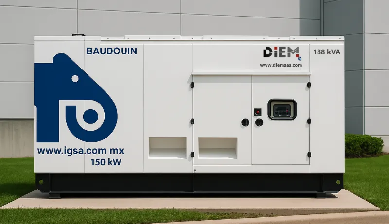 Generador / Planta de Emergencia IGSA Baudouin 150 kW (188 kVA) – Trifásico 60 H