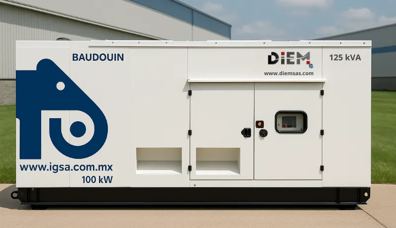 Generador / Planta de Emergencia IGSA Baudouin 100 kW (125 kVA) – Trifásico 60 H