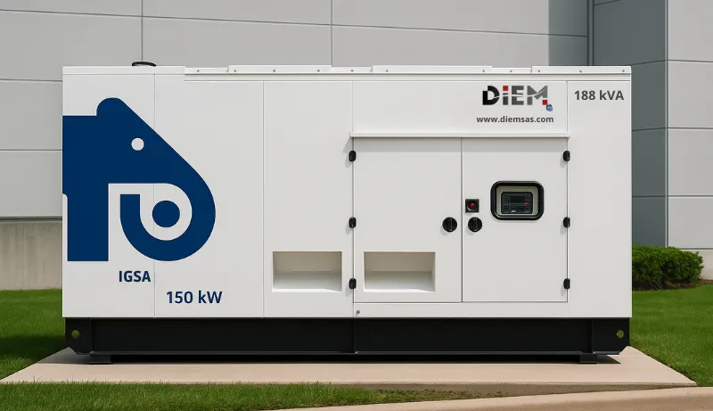 [GSCU00150-L-NT-OP] Generador / Planta de Emergencia IGSA Cummins 150 kW (188 kVA) – Trifásico 60 Hz (208 / 220 / 240, Sin tablero, Sin caseta)