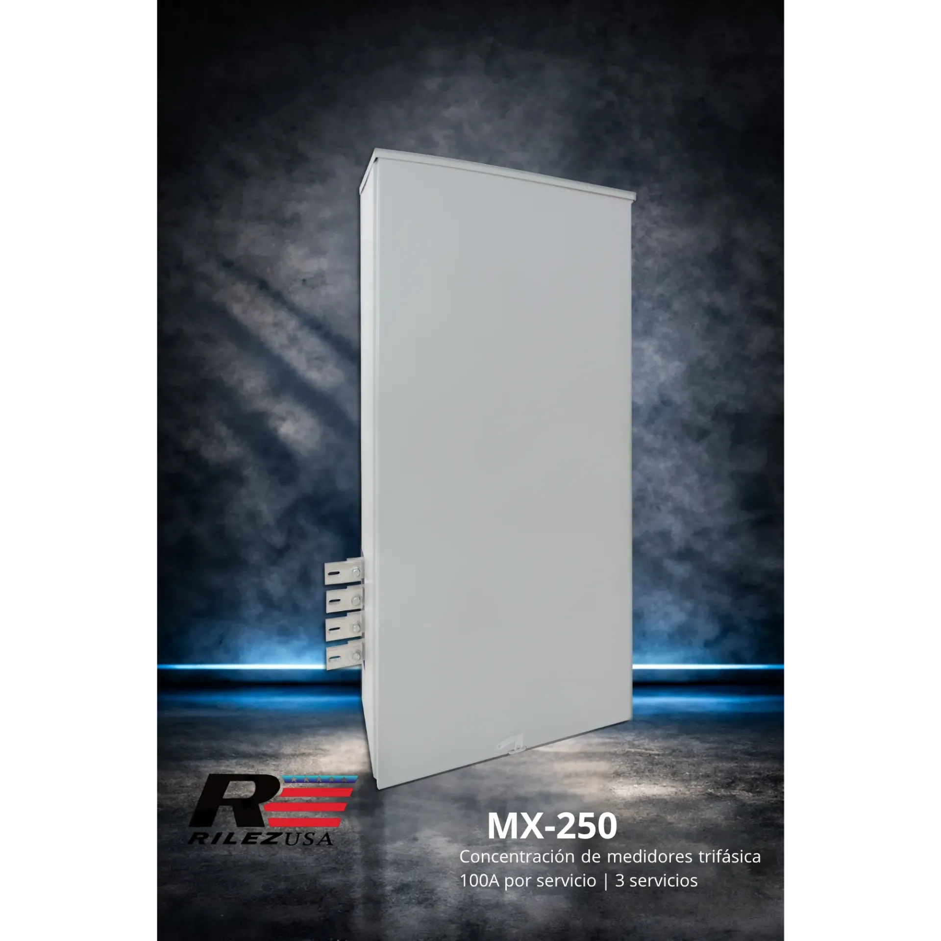 [MX-250] Gabinete para interruptor principal RilezUSA MX-250 100 a 250 A para concentración de medidores