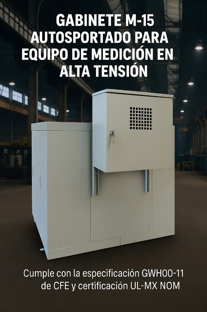 [M-15] M-15 RilezUSA | Gabinete autosoportado para medición en alta tensión CFE 13-20