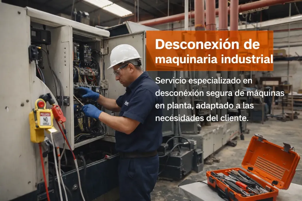 Desconexión de Maquinaria industrial