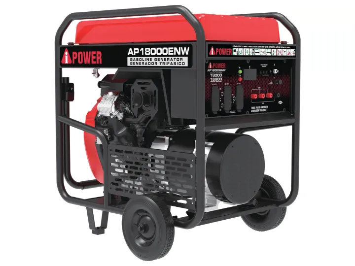 [AP18000ENW] Generador industrial 18000 W AiPower AP18000ENW a gasolina 127/220 V con arranque electrónico
