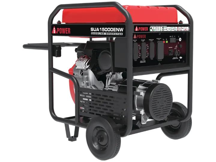 Generador portátil 15000 W AiPower SUA15000ENW a gasolina 120/240 V con Fuel Sense