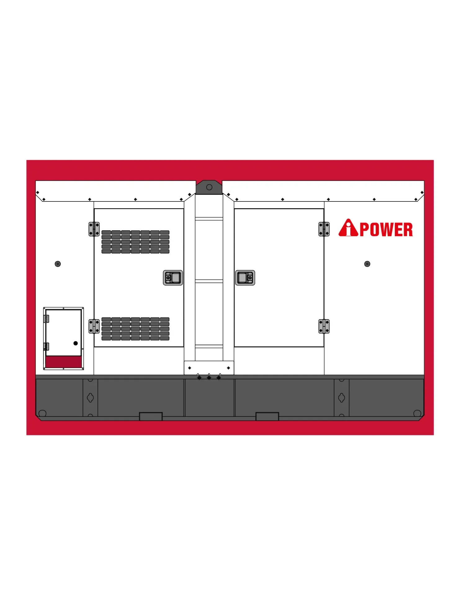 Generador diésel 660 kW AiPower AP750WCE trifásico 220/440 V con caseta acústica