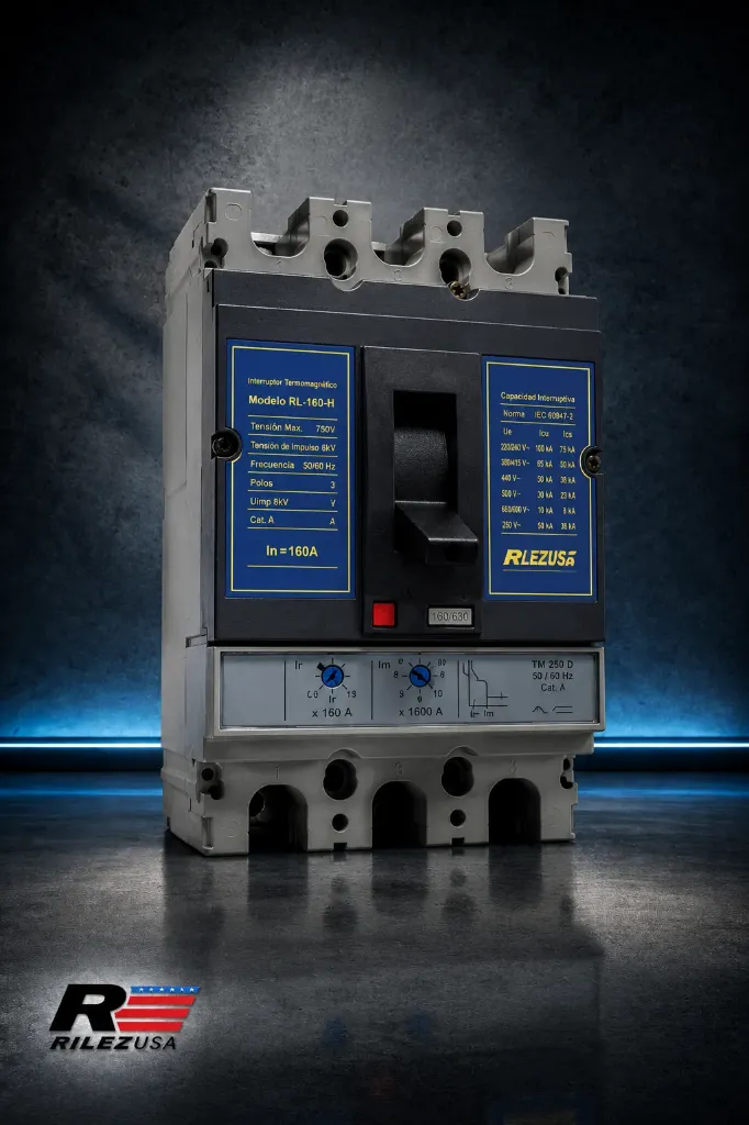 Interruptor termomagnético RL-160-H 3 polos 160 A alta capacidad interruptiva