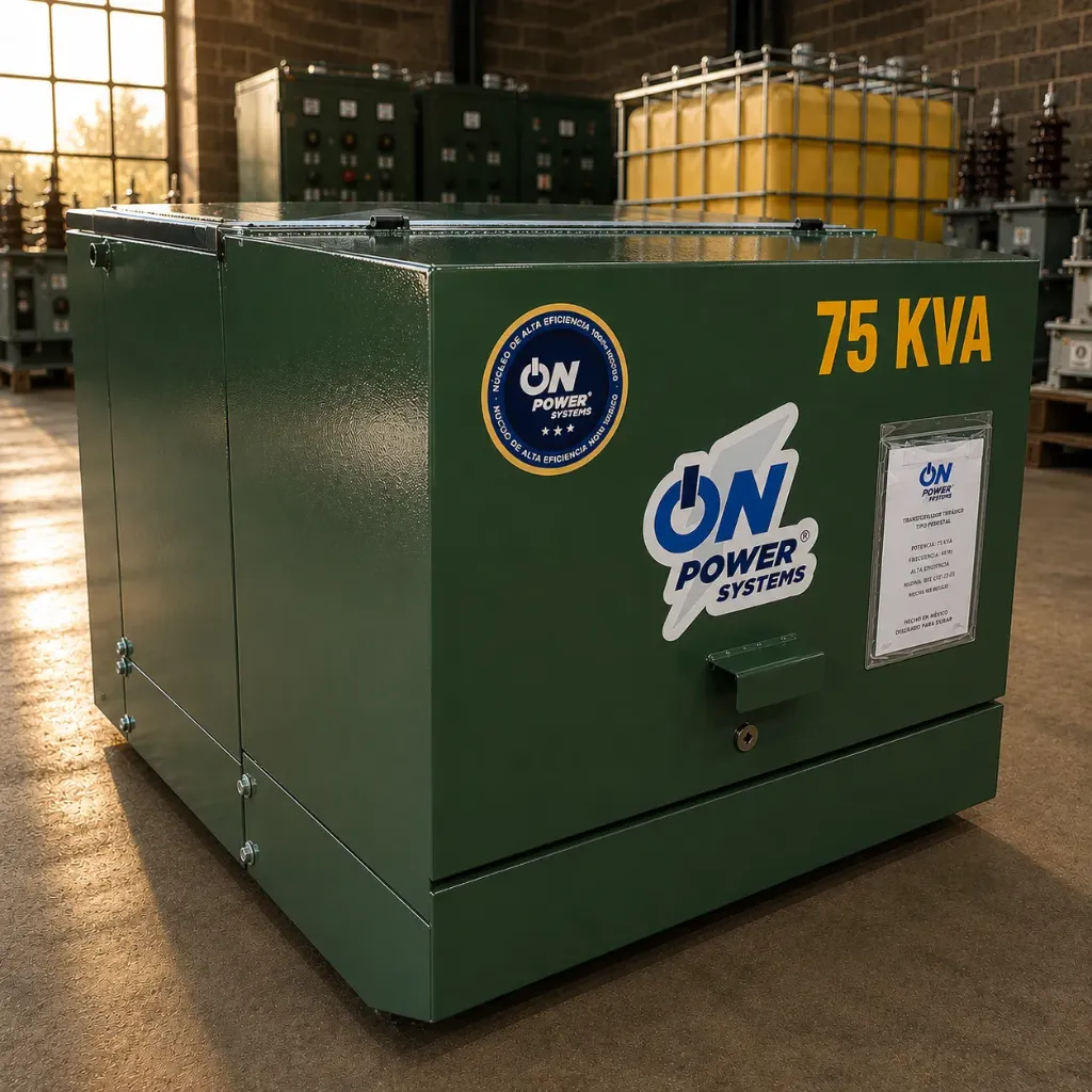 Transformador monofásico tipo pedestal clima cálido 75 kVA 220/127 V Norma J