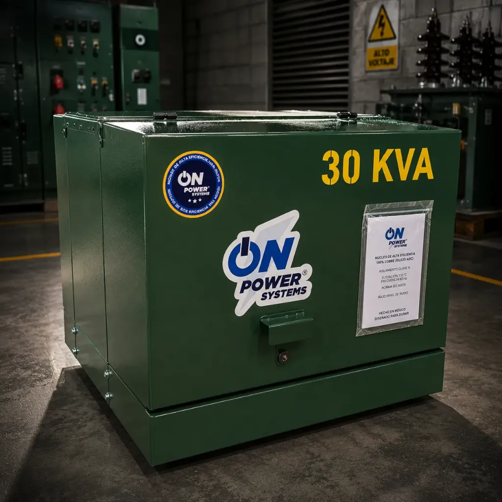 Transformador trifásico pedestal radial Norma J acero al carbón 30 kVA 13200 V – 480/277 V