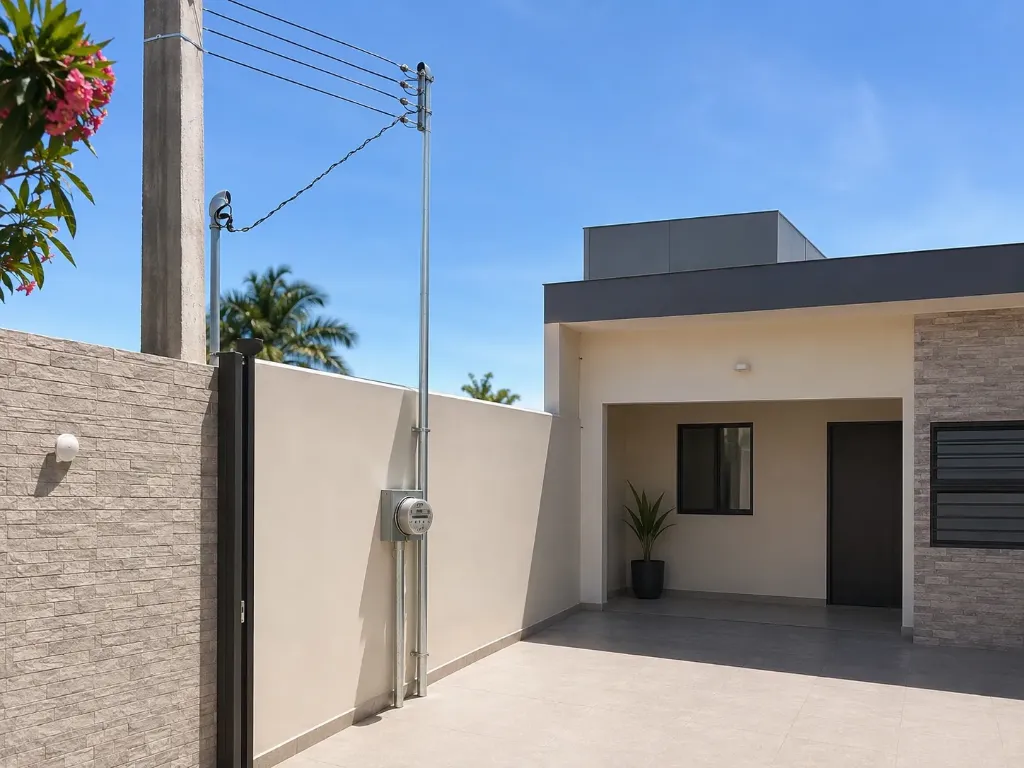 Servicio de instalación de medidor y preparación para acometida Bifásica en barda lateral DCMBT203 hasta 10 kW