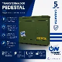 Transformador trifásico pedestal radial Norma J acero al carbón 2500 kVA 13200 V – 480/277 V