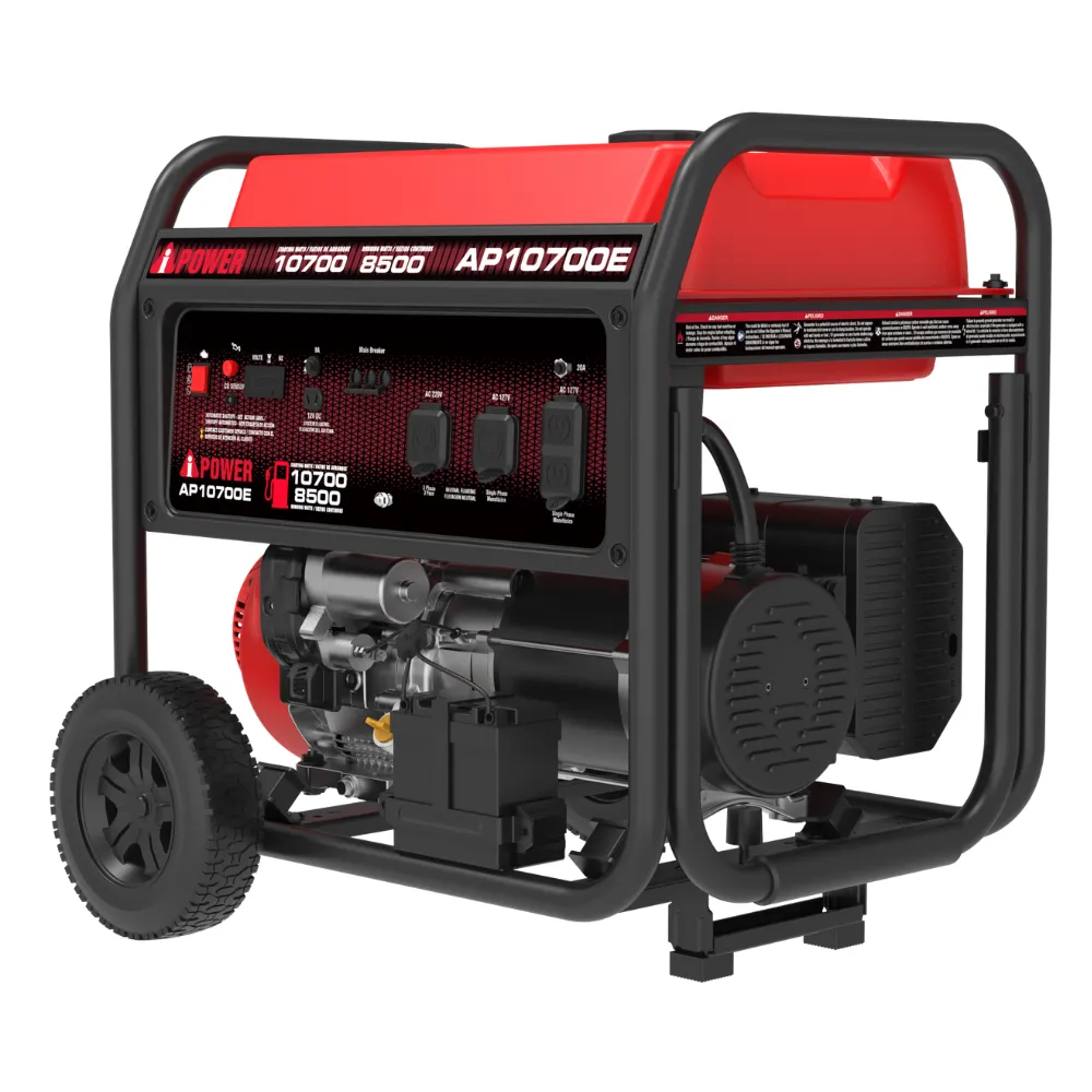 Generador trifásico a gasolina AP10700E 10,700 W de arranque / 8,500 W continuos