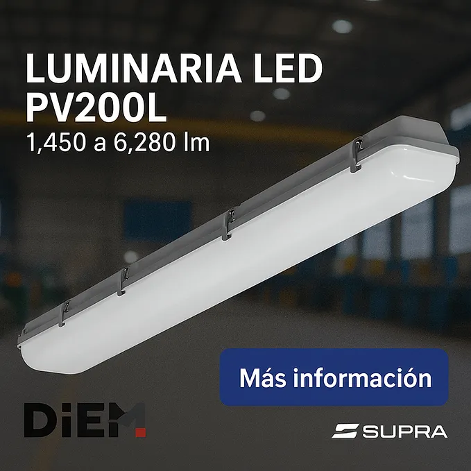 [PV-200L-L01-850MV-SP] Luminaria LED PV200L | 1,450 a 6,280 lm (L01 / 14 W)