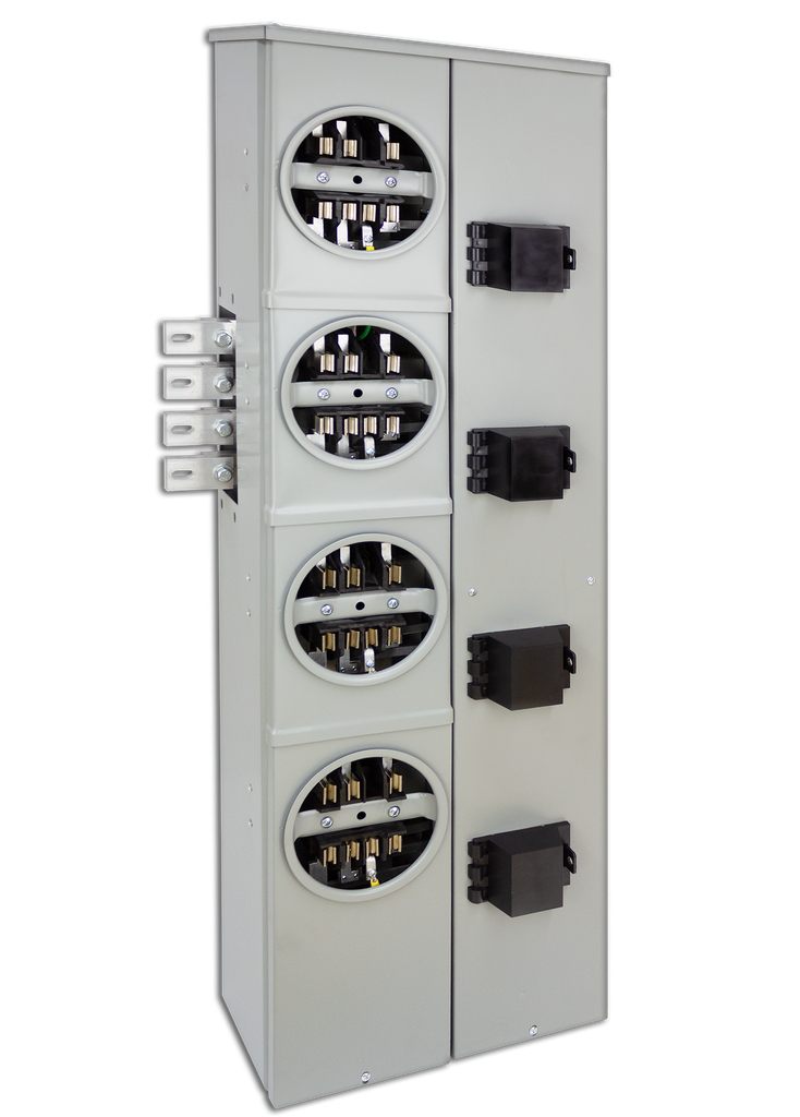 Módulo trifásico para concentración de medidores Rilez USA MX-74-100 - 3 servicios de 100 A