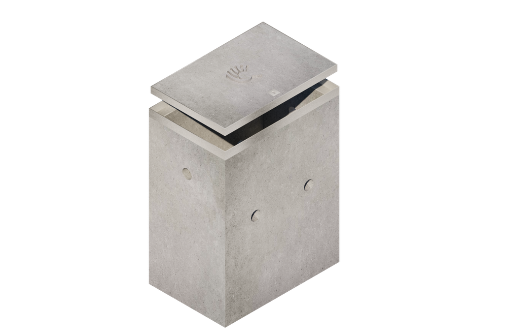 Registro de concreto para Alumbrado 40x60x80 cms con contramarco Galvanizado 2012