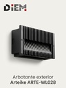 Arbotante LED para Empotre en Muro 13W IP66 | Arteike WL028