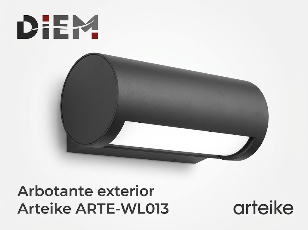 Arbotante Cilíndrico LED Exterior 13W IP66 | Arteike WL013